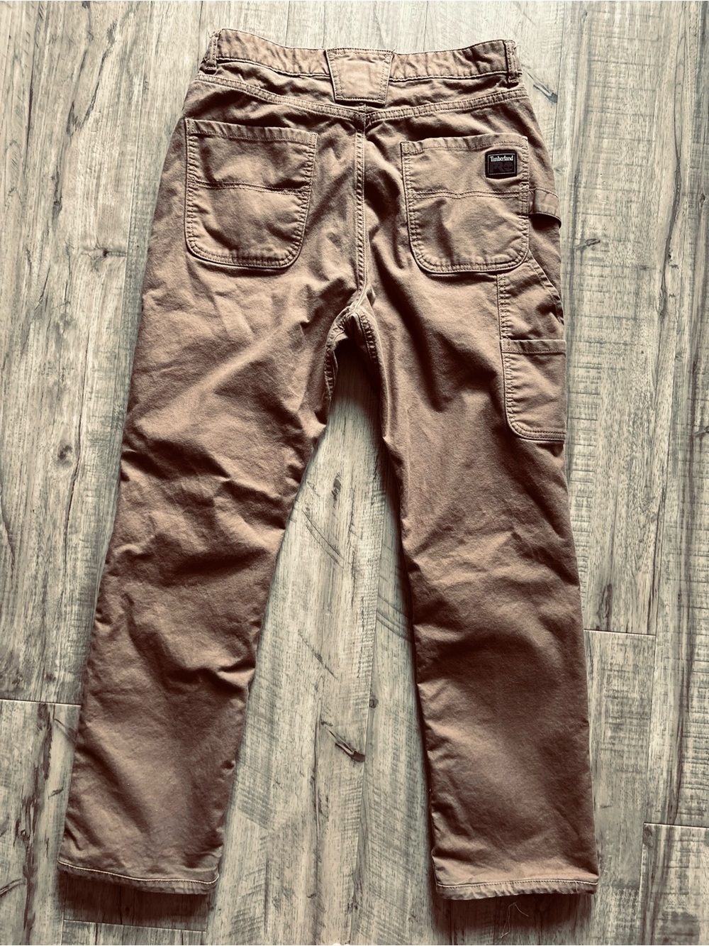 Timberland Tan canvad Carpenter Pants with Utility Pockets workwear athletic fit